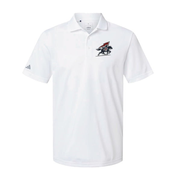 Adidas Sport Polo Men's - White - Embroidery Text Drop