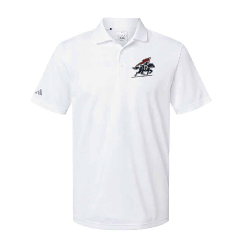 Adidas Sport Polo Men's - White - Embroidery Text Drop