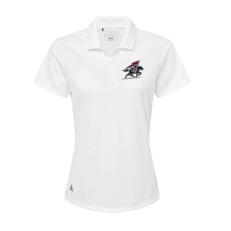Adidas Sport Polo Women's - White - Embroidery Text Drop
