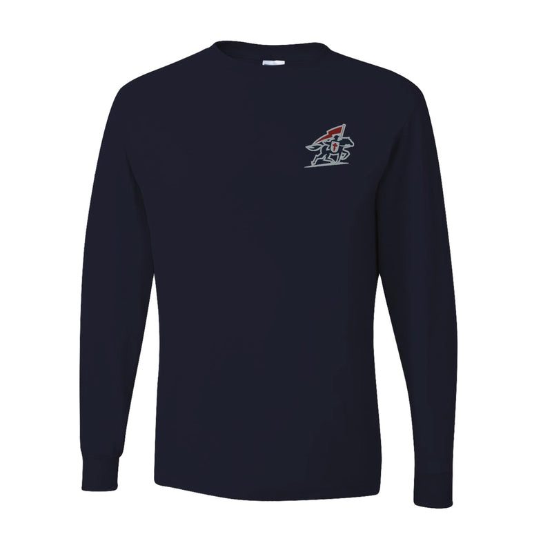 Youth Dri-Power Long Sleeve T-Shirt - Black - Embroidery Text Drop