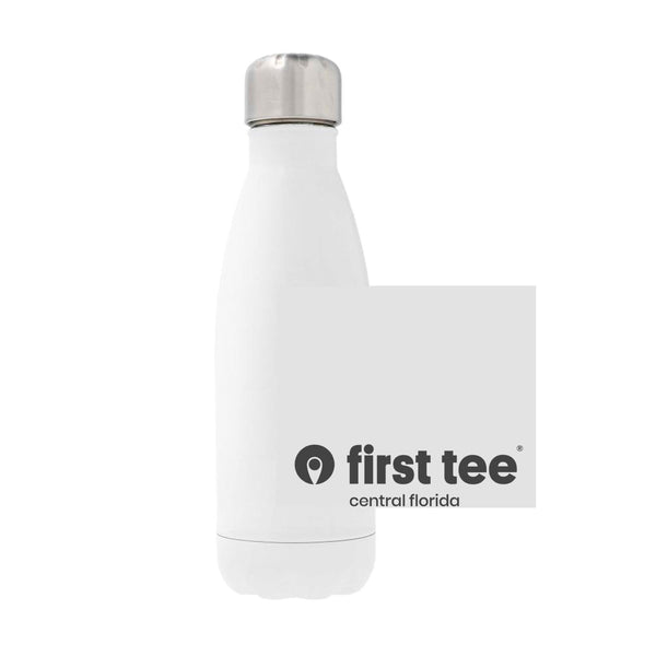 12oz Stainless Steel Water Bottle - white