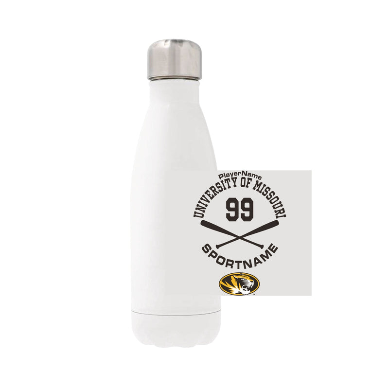 12oz Stainless Steel Water Bottle - White