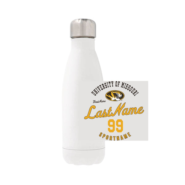 12oz Stainless Steel Water Bottle - white
