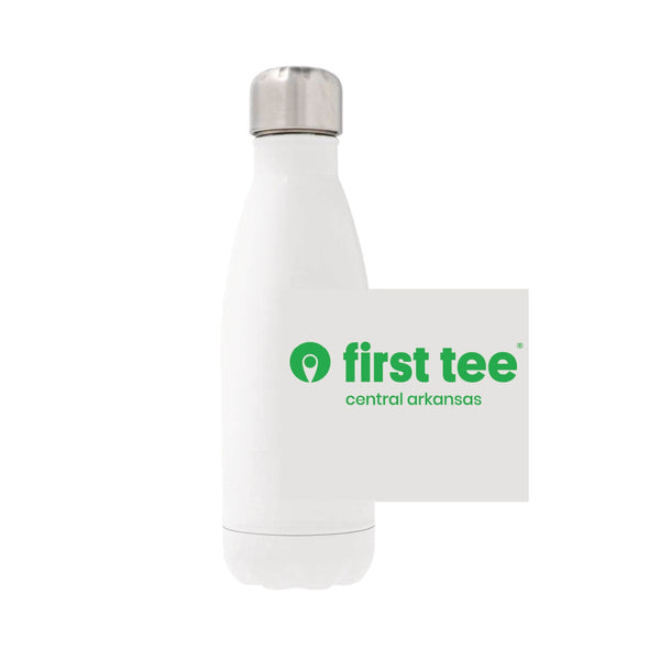 12oz Stainless Steel Water Bottle - white