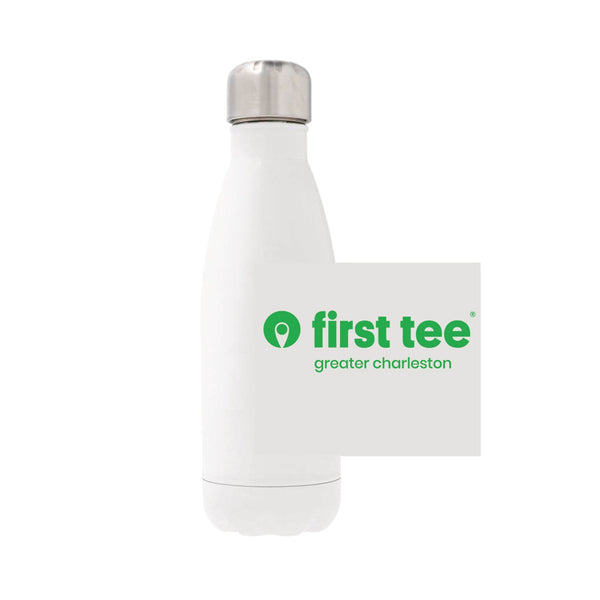 12oz Stainless Steel Water Bottle - white