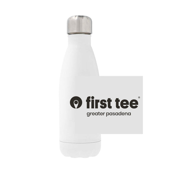 12oz Stainless Steel Water Bottle - white