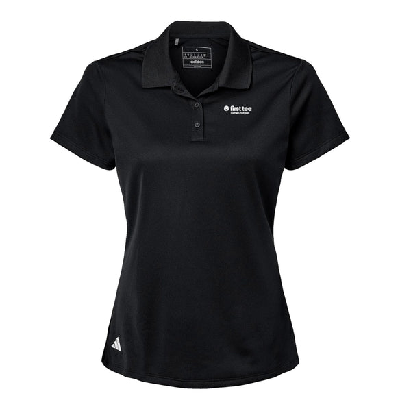 Adidas Sport Polo Women's - Black - Embroidery Text Drop