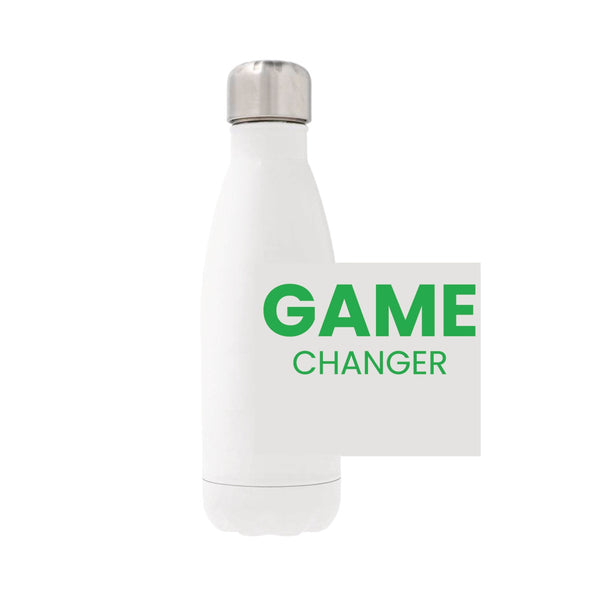 12oz Stainless Steel Water Bottle - white