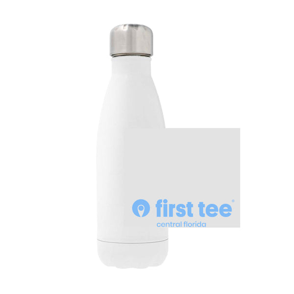 12oz Stainless Steel Water Bottle - white