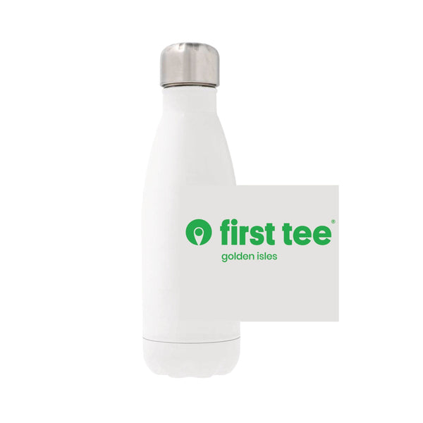 12oz Stainless Steel Water Bottle - white