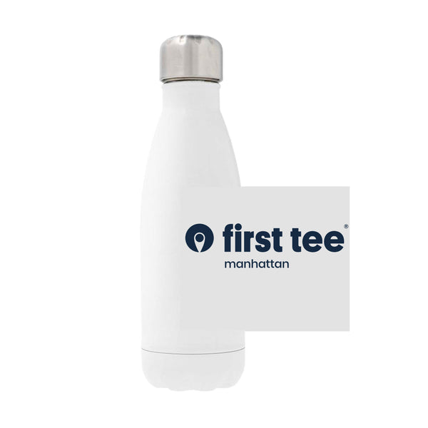 12oz Stainless Steel Water Bottle - white