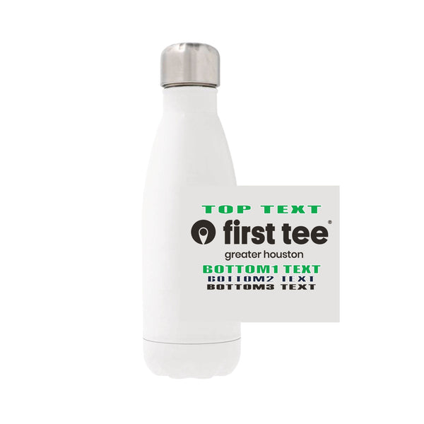 12oz Stainless Steel Water Bottle - white