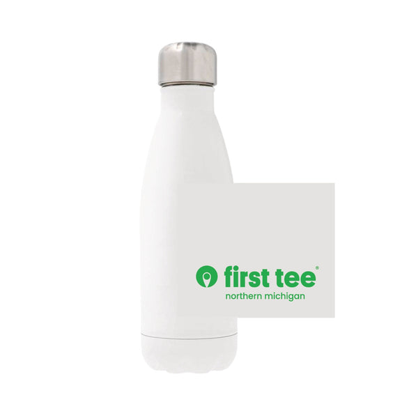 12oz Stainless Steel Water Bottle - white