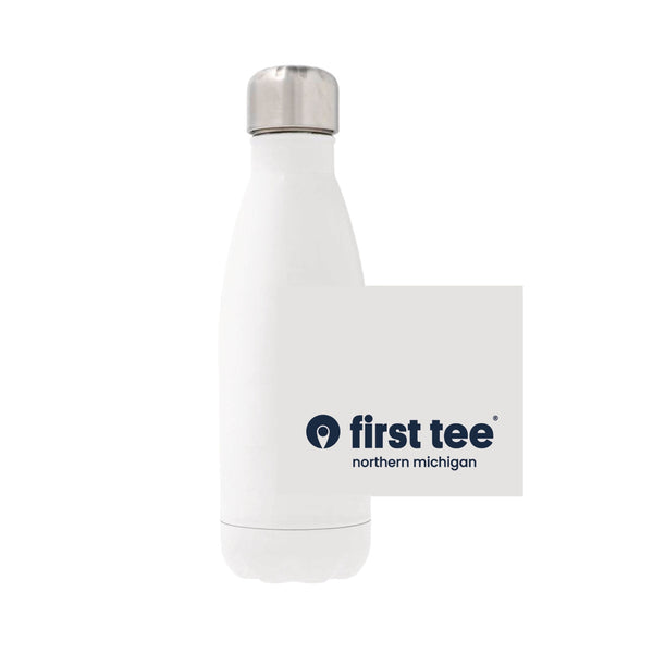 12oz Stainless Steel Water Bottle - white