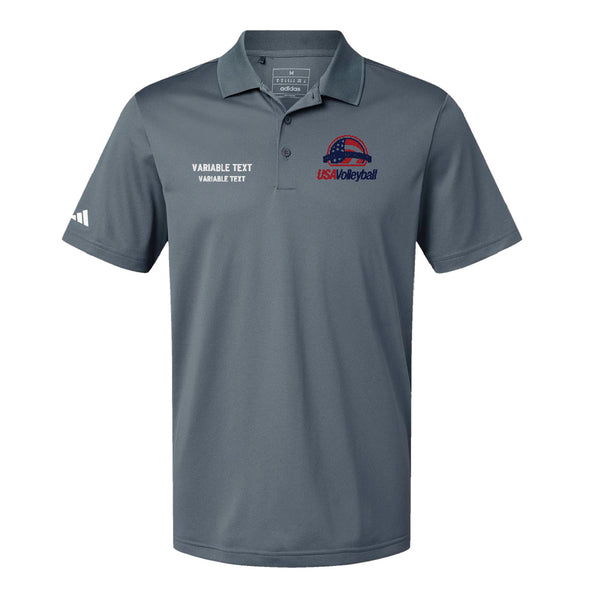 Adidas Sport Polo Men's - Onix - Multi Location Embroidery