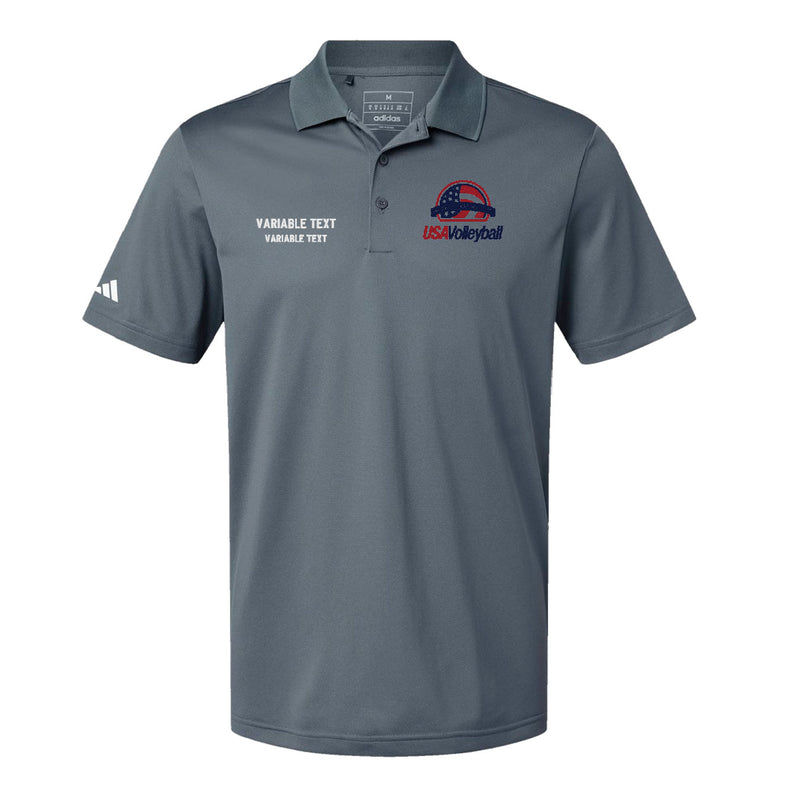 Adidas Sport Polo Men's - Onix - Multi Location Embroidery