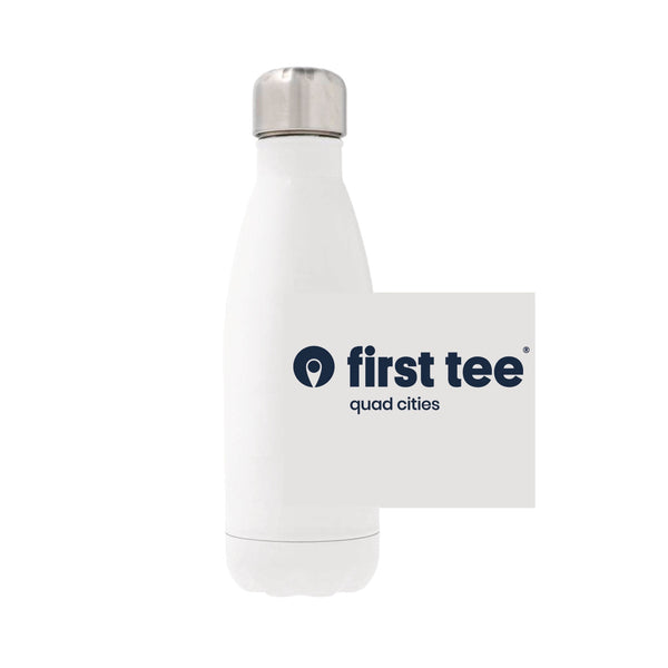 12oz Stainless Steel Water Bottle - white
