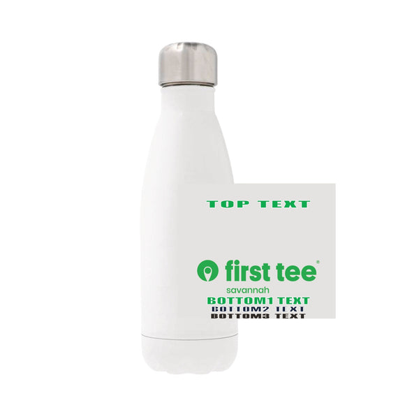 12oz Stainless Steel Water Bottle - white