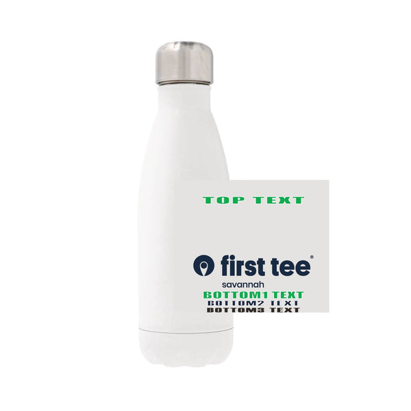 12oz Stainless Steel Water Bottle - white