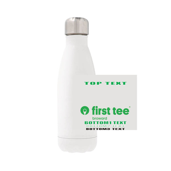 12oz Stainless Steel Water Bottle - White