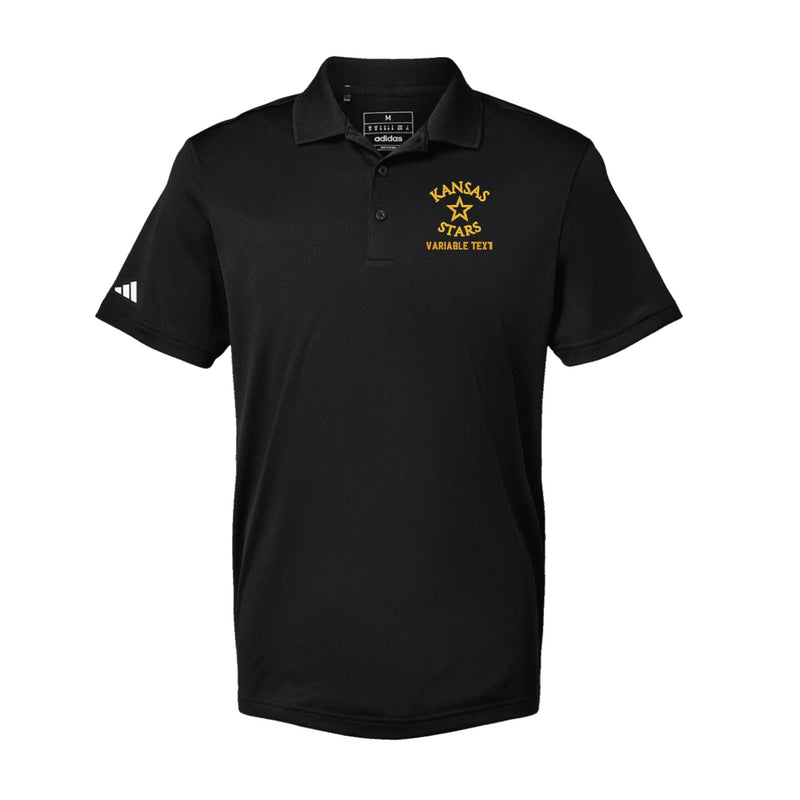 Adidas Sport Polo Men's - Black - Embroidery Text Drop