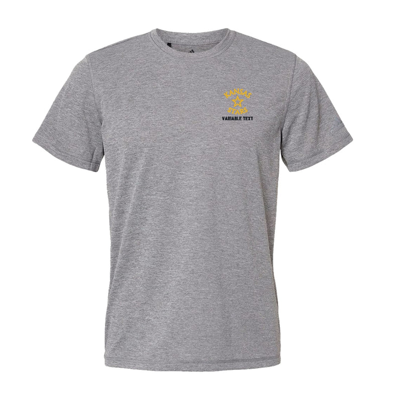 Adidas Sport T-Shirt - Black Heather - Embroidery Text Drop
