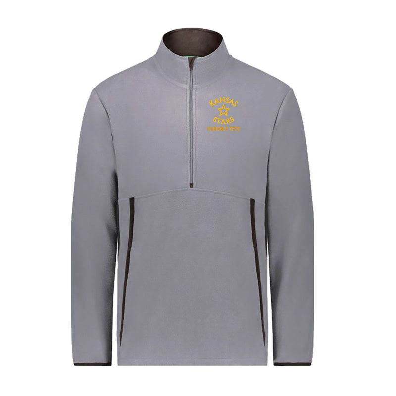 Augusta Chill Fleece 2.0 1/2 Zip Pullover - Graphite - Embroidery Text Drop