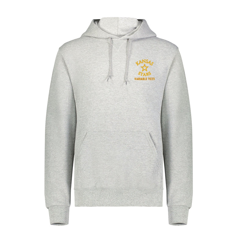 Russell Dri-Power Fleece Hoodie - Oxford - Embroidery Text Drop