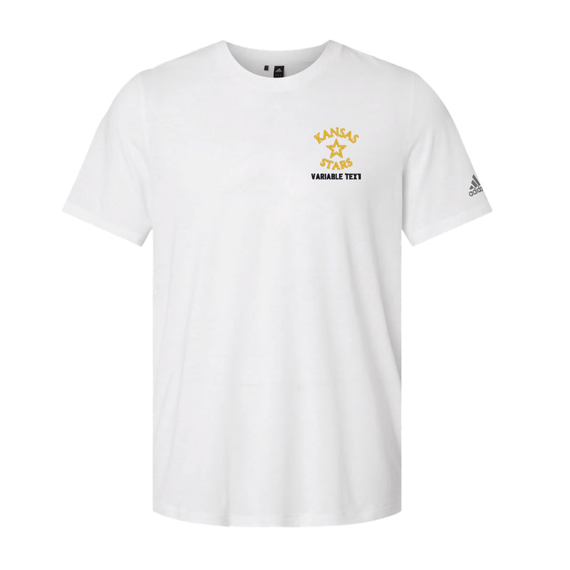 Adidas Blended T-Shirt - White - Embroidery Text Drop