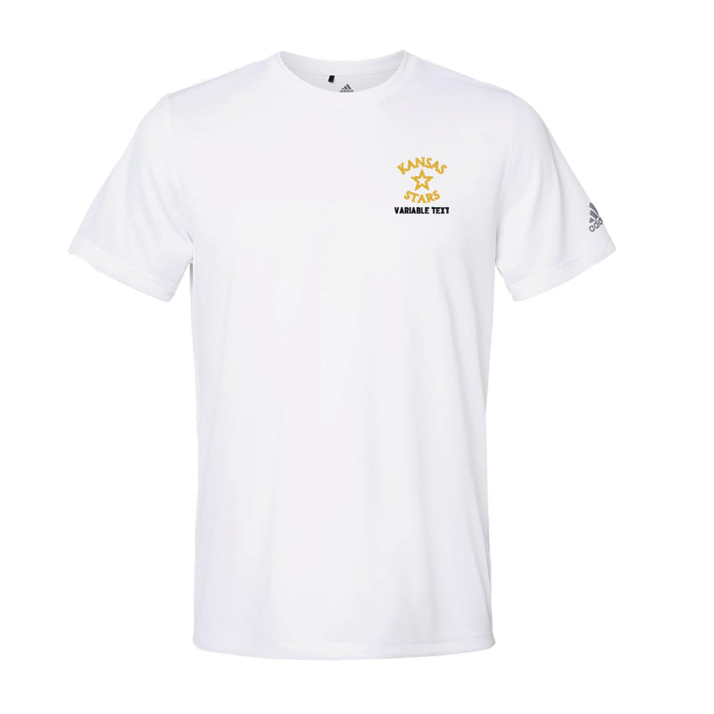 Adidas Sport T-Shirt - White - Embroidery Text Drop