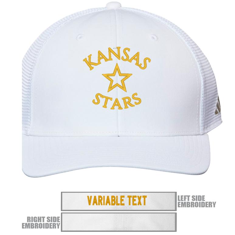 Adidas Trucker Cap - White - Hat Embroidery