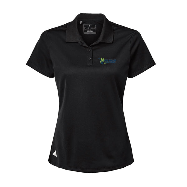 Adidas Sport Polo Women's - Black - Embroidery Text Drop