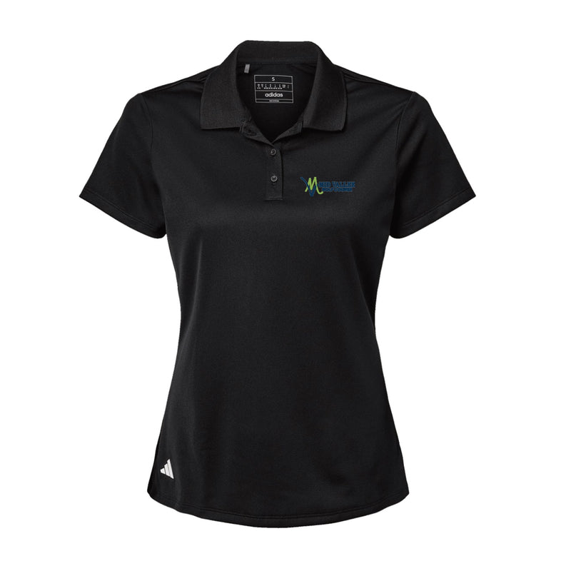Adidas Sport Polo Women's - Black - Embroidery Text Drop