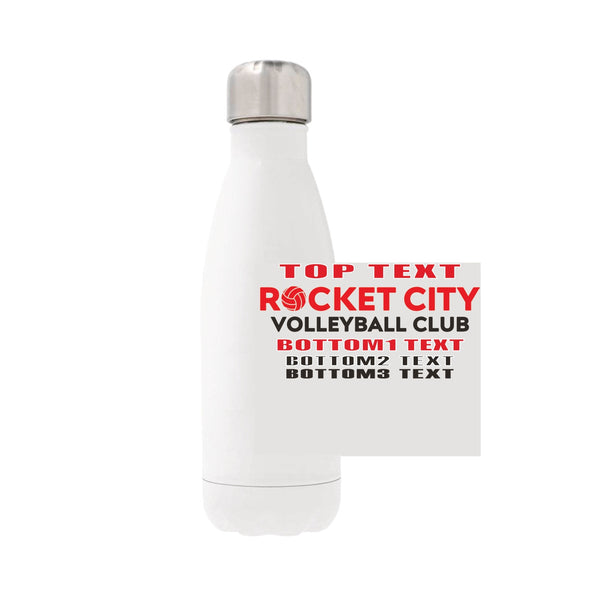 12oz Stainless Steel Water Bottle - White