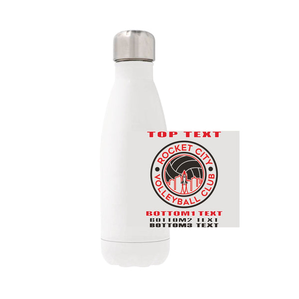 12oz Stainless Steel Water Bottle - White