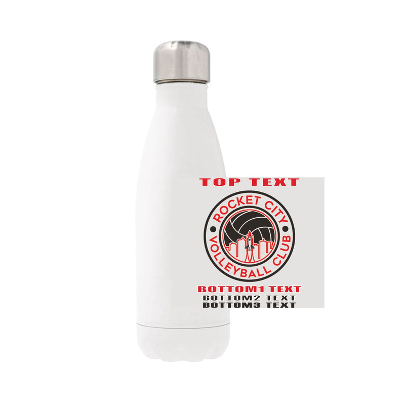 12oz Stainless Steel Water Bottle - White