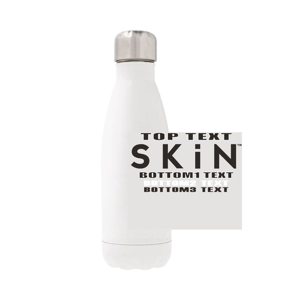 12oz Stainless Steel Water Bottle - white