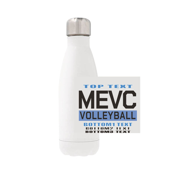 12oz Stainless Steel Water Bottle - White