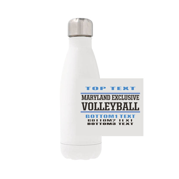 12oz Stainless Steel Water Bottle - White