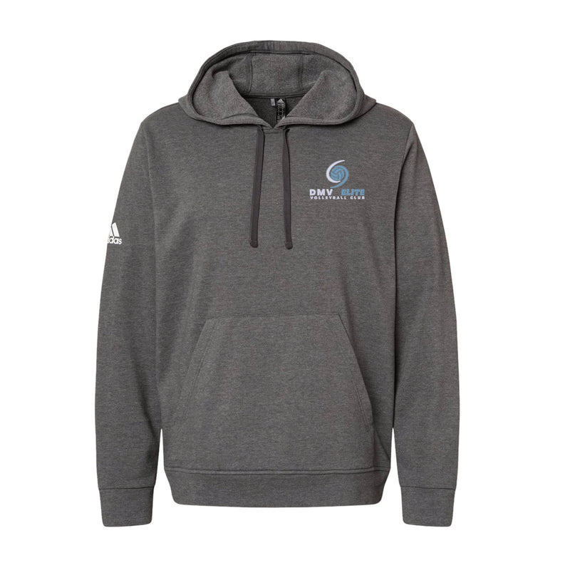 Adidas Hooded Sweatshirt - Dark Grey Heather - Embroidery Text Drop
