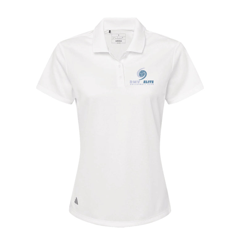Adidas Sport Polo Women's - White - Embroidery Text Drop