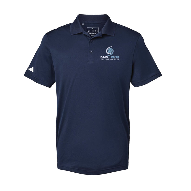 Adidas Sport Polo Men's - Collegiate Navy - Embroidery Text Drop