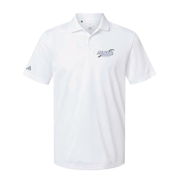 Adidas Sport Polo Men's - White - Embroidery Text Drop