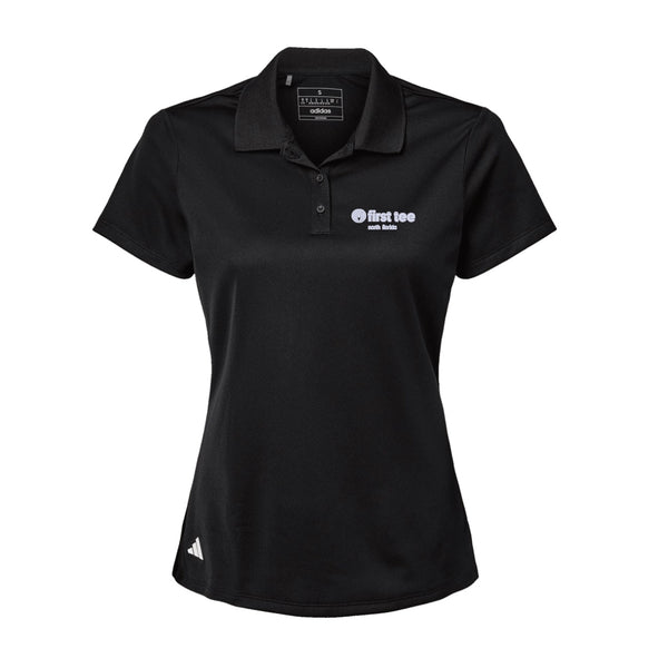 Adidas Sport Polo Women's - Black - Embroidery Text Drop