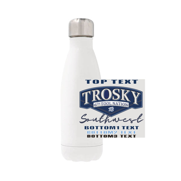 12oz Stainless Steel Water Bottle - White
