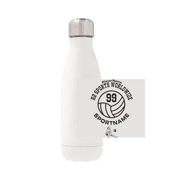 12oz Stainless Steel Water Bottle - White