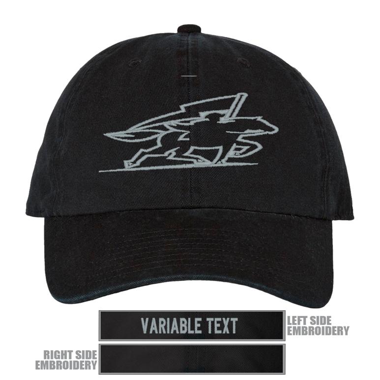 47 Brand Clean Up Cap - Black - Hat Embroidery