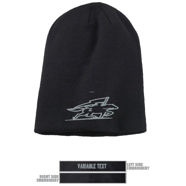 Classic Beanie - Black - Hat Embroidery