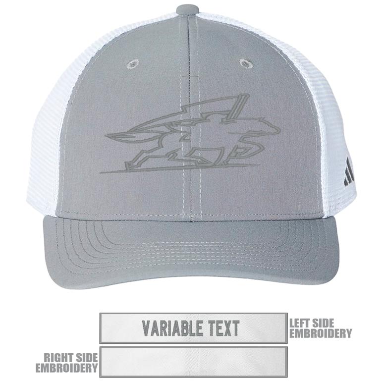 Adidas Trucker Cap - Grey Three - Hat Embroidery