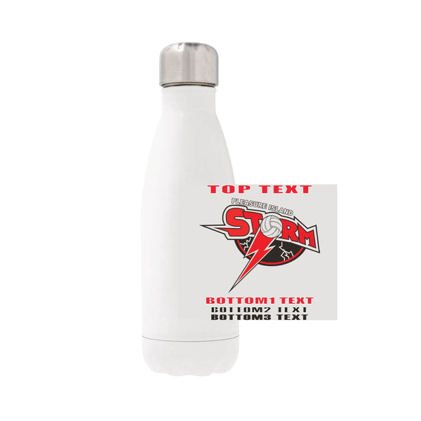 12oz Stainless Steel Water Bottle - White